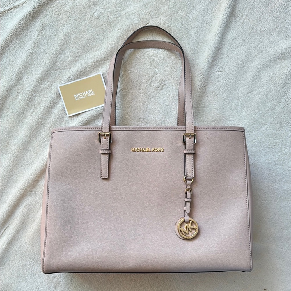 Michael Kors Pink Jet Set Tote Bag